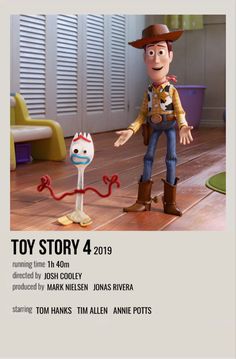 the poster for toy story 4 shows woody and sul from disney's toy story