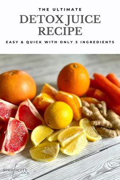 Juicer Recipes With Grapefruit, Grapefruit Ginger Juice, Juicing Recipes With Ginger, Juicing With Ginger, Carrot Orange Ginger Turmeric Juice, Orange Juice Juicer Recipe, Carrot Ginger Juice Recipe, Juicing With Grapefruit, Juicing Recipes Grapefruit