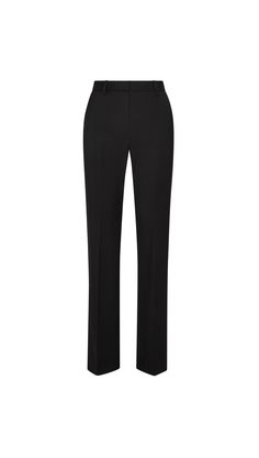 Embrace the stylish ease of our Straight Leg Trouser, a must-have for the discerning dresser. The Italian seasonless wool drapes elegantly along the body, creating a sleek silhouette and elongated shape. Combine with our Longsleeve Crew and Double-Breasted Blazer for a dapper uniform that always delivers. Elegant Structured Pants For Formal Occasions, Elegant Structured Formal Pants, Elegant Structured Fitted Pants, Elegant Fitted Dress Pants For Fall, Tailored Dress Pants For Fall Evening Events, Formal Structured Classic Bottoms, Elegant Tailored Dress Pants, Sleek Evening Dress Pants, Tailored Structured Pants For Evening