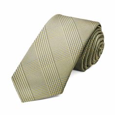 Lemon Yellow Jamestown Glen Plaid Slim Necktie Blue Pocket Square, Slim Tie, Glen Plaid, Yellow Plaid, Lemon Yellow, Tie And Pocket Square, Pocket Square, Necktie, Plaid Pattern