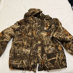 Rare And Exclusive Ducks Unlimited Whitewater Hunting Jacket With Shell Pouch, Hood, Waterproof, Insulation And More! Great Item, Like Brand New!! Features: Brand: Whitewater Type: Outerwear Style: Wading Line: Ducks Unlimited Closure: Zipper, Snap Button Neck: Collared Sleeve: Long Color: Brown, Tan, Cream, Gray Features: Heavy Duty, Rain Blocker On The Outer Shell, Hooded Outer Shell, Interior And Exterior Pockets, Mesh Lining On The Shell, Fleece Jacket Has Slots For Shells Outer Shell Lining Winter Khaki Hunting Outerwear, Winter Khaki Outerwear For Hunting, Winter Hunting Utility Jacket In Khaki, Long Sleeve Khaki Sport Coat For Hunting, Khaki Long Sleeve Sport Coat For Hunting, Fall Hunting Hooded Jacket With Pockets, Fall Hooded Hunting Jacket With Pockets, Khaki Winter Hunting Sport Coat, Khaki Sport Coat For Cold Weather In Fall