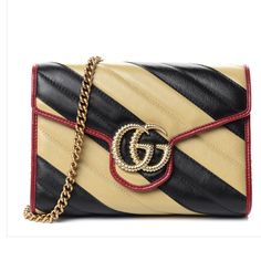 Gucci Vintage Effect Calfskin Matelasse Torchon Gg Marmont Chain Wallet Beige Black. This Bag Is Gorgeous. I’ve Only Worn Once. Bought Brand New From Fashionphile, It’s Hard To Find And Unique. Comes With Gucci Dust Bag, Fashionphile Dust Bag. Pristine Excellent Condition Mini Gucci Bag, Gold Nike Shoes, Tory Burch Fleming Bag, Gucci Soho Disco Bag, Gucci Disco, Soho Disco Bag, Strap Sandals Heels, Peep Toe Ankle Boots, Gucci Crossbody Bag