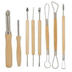 an assortment of kitchen utensils and tools