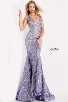 Expect to be turning heads as you walk into your special event wearing this creatively romantic gown by Jovani 59762. This stunner is styled in plunging v neckline mirrored with an open v back. Sequins and sheer mesh panels are elegantly adorned at the sleeveless ensemble. This curve-hugging dress flares from the knee to the floor-length finishing with a horsehair hem and sweep train. Feel glamorous in this Jovani design. Style: jovani_59762 Details: Sequined, Fitted, Sleeveless, Open Side and B Real Outfits, Pageant Gown, Jovani Prom, Prom Dresses Long Mermaid, Mermaid Prom Dress, V Neck Prom Dresses, Sequin Prom Dress, Unique Prom Dresses, Pageant Gowns