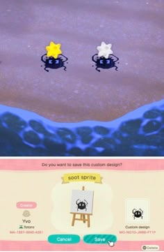 two screens showing the same character in animal crossing