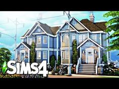 the sims 4 house is shown in this animated video game, which features an image of