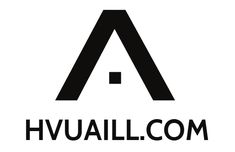 the hvaall com logo is shown in black and white, with an arrow above it