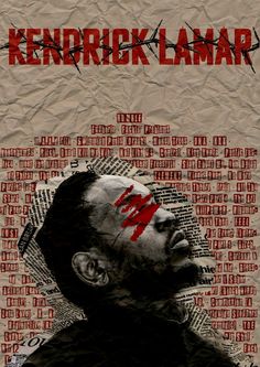 a movie poster with the face of a man in torn up paper and words all over it