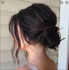 Easy Messy Hairstyles, Messy Bun Hairstyle, Wedding Hairstyles And Makeup, Bun Styles, Wedding Guest Hairstyles, Prom Hairstyles For Long Hair