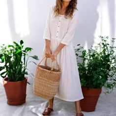 🌟 Discover Comfort and Style All Year Round! 🌟 Looking for the perfect dress that fits like a dream and works for every season? Introducing the Anysize Custom 3/4 Sleeve Linen Cotton Maxi Dress--your new go-to for effortless fashion and ultimate comfort! Whether it's Spring, Summer, or Fall, this dress has you covered. 👗 Why You'll Love It: Soft, breathable fabric: A luxurious blend of linen and cotton that's light and airy. Functional buttons and deep side pockets: Fashion meets functionalit Luxury Linen Maxi Dress For Summer, Luxury Summer Maxi Dress With 3/4 Sleeve, Luxury Maxi Dress With Buttons For Work, Luxury Linen Maxi Dress For Spring, Cotton Maxi Dress, Pockets Fashion, Effortless Fashion, Cotton Linen Dresses, Cotton Maxi