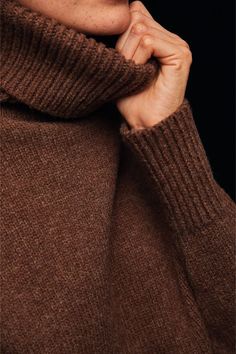 get ready to cozy up in the thérèse turtleneck sweater, the epitome of classic charm and warmth! this sweater is your go-to companion for those chilly days, offering just the right amount of coverage without feeling too snug. crafted from luxurious merino wool, it wraps you in comfort while keeping you stylishly toasty. knitted with 2 threads of 100% pure spanish merino wool OEKO-TEX®, standard 100 certified for sensitive skin, we advise wearing a thin t-shirt under your knitwear medium thicknes Classic Turtleneck, Knit Stitches, Blue Chocolate, Fashion Revolution, Womens Turtleneck, Wool Turtleneck, Stockinette Stitch, Live Long, Knitting Stitches