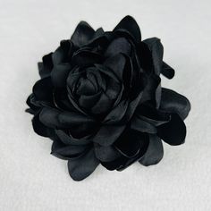 Black Brooches With Handmade Flowers For Gift, Handmade Flower Black Brooches For Gifts, Handmade Flowers Black Brooches For Gift, Black Handmade Flower Brooches, Black Flower Brooch For Party, Black Handmade Flowers Brooches For Wedding, Black Handmade Flowers Wedding Brooches, Black Wedding Brooches With Handmade Flowers, Wedding Brooches With Handmade Black Flowers