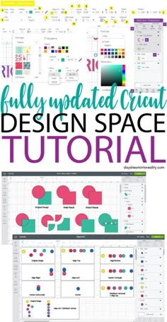 the full - detailed cricut design space is shown with text overlaying it