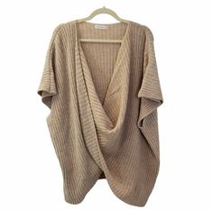 Anthropologie Wool Blend Ribbed Criss-Cross Poncho Sweater. Shopify Orders, Street Style Fall Outfits, Style Fall, Poncho Sweater, Shop Mens Clothing, Sustainable Clothing, Sweaters Oversized, Fast Fashion, Second Hand Clothes