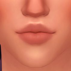 an animated image of a woman's lips and nose