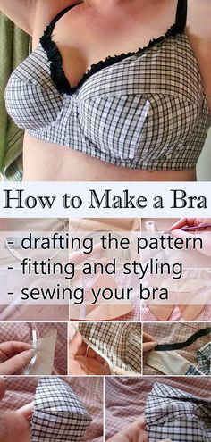 How to Sew a Bra: Free Tutorial and Pattern 1 Yard Sewing Projects Clothes, Diy Bra Pattern, Panty Sewing, Sewing Bras, Projek Menjahit, Bra Sewing Pattern, Diy Bra, Bra Sewing, Useful Things