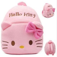 Mochila hello kitty Hello Kitty School Bag, Hello Kitty School, Cute Mini Bags, Tout Rose, Animal Backpacks, Toddler Backpack