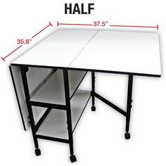 the height of a ping pong table is shown with measurements for each side and top