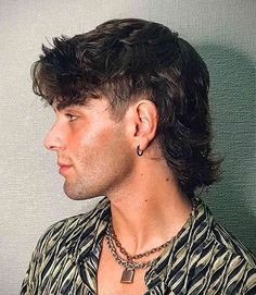 Textured Mullet with Undercut Classic Mullet Hairstyle Mens, Undercut Wolfcut Men, Men’s Modern Mullet Straight, Undercut Mullet Man, Men’s Modern Mullet Hair, Edgy Haircuts Men, Men’s Undercut, Mullet Hairstyle Mens Modern, Mullet With Highlights