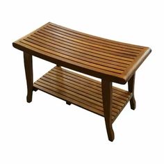 a wooden bench sitting on top of a white background