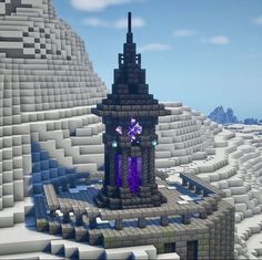 an image of a tower in minecraft