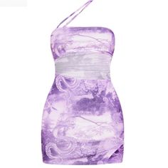 This Dress Has Never Been Worn And Still Has Tags On It. It’s A Size 6. Purple Fitted One-shoulder Mini Dress, Fitted Purple Bodycon Dress For Summer, Purple Mini Length Bodycon Dress For Spring, Purple Bodycon Dress For Summer, Summer Purple Bodycon Dress, Purple Mini Bodycon Dress For Spring, Purple Summer Dress For Night Out, Purple Summer Night Out Dress, Summer Night Out Purple Dress