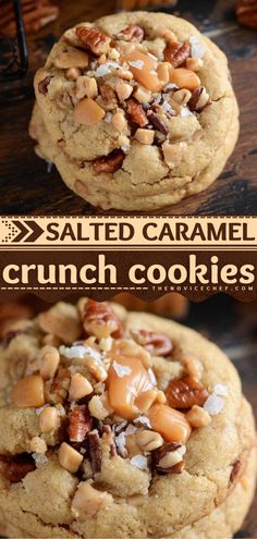 Salted Caramel Crunch Cookies