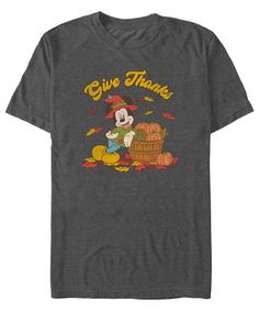 in stock Disney T, Graphic Tee Design, Mickey Mouse And Friends, Men's Graphic T Shirt, Disney Tshirts, Mickey And Friends, Mens Crew Neck, Give Thanks, Scarecrow