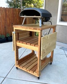 an outdoor bbq grill on a patio