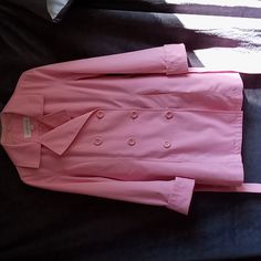 Never Worn, But Has Been Freshly Laundered. Because Of The Raincoat Fabric, Only Very Slight Laundry Detergent Smell. Not Noticable. Coat Is 33" From Top Outside Shoulder, Sleeve With Cuff Is 24 1/2" From Top Of Shoulder. Cuff Extended All The Way Is 27 1/2", So If Your Arms Are Long. Great Polkadot Lining. Pockets And Belt. Has Extra Button. Price Is Firm...It Is Worth It Laundry Detergent, Liz Claiborne, Worth It, Shoulder Sleeve, The Way, Polka Dots, Jackets & Coats, Jackets For Women, Cuff