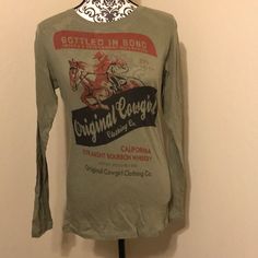 This Original Cowgirl Long Sleeve Shirt Is Super Cute New With Tags Fitted Letter Print Shirt For Fall, Fitted Graphic Tee For Fall, Fitted Fall Graphic Tee Shirt, Long Sleeve Shirt, Sleeve Shirt, Long Sleeve Tees, Super Cute, Long Sleeve Shirts, Womens Sizes