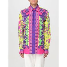 Spring/Summer 2024 Versace Jeans Couture Shirt Men Multicolor Size Type: It Sku: Gig-76gal21ans438 ~ 609 Welcome To The Official Luosophy Poshmark Closet! Luosophy Is A Luxury Brand Reselling Company Founded In San Diego, Ca From 2016. All Our Products Are Imported From Italy And Sold In The Usa. We Do Our Best To Provide High Fashion, Luxury Items At Affordable Prices. We Guarantee All Our Products Are 100% Authentic. Shop With Us And You Will Forget About Shopping At Department Or Brand Name S Designer Multicolor Print Summer Tops, Designer Multicolor Print Tops For Summer, Designer Multicolor Summer Shirt, Designer Multicolor Print Shirt For Spring, Luxury Multicolor Spring Shirt, Luxury Long Sleeve Multicolor Shirt, 80s Style Men, Versace Jacket, Mohair Cardigan