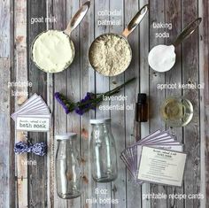 Lavender, Oatmeal, & Milk Bath Soak for Dry Skin Lavender Essential Oil Diy, Goat Soup, Oatmeal Milk Bath, Milk Bath Recipe, Lavender Oatmeal, Bath Soak Recipe, Diy Oatmeal, Milk Bath Soak, Soap Business