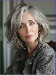 Explore chic and flattering haircuts for older women. From pixie cuts to layered bobs, find timeless styles that enhance your beauty and confidence. Haircuts For Older Women, Hairstyles For Women Over 60, Bob Hairstyles With Bangs, Stylish Haircuts, Haircut For Older Women, Hairstyles For Women, Elegant Hairstyles, Older Women Hairstyles