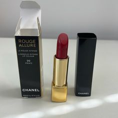 Red Color 99 Pirate Lipstick Nwt Chanel Lip, Chanel Lipstick, Bright Red Lipstick, Chanel Makeup, Lipstick Color, Lipstick Colors, Makeup Lipstick, Red Lips, Womens Makeup