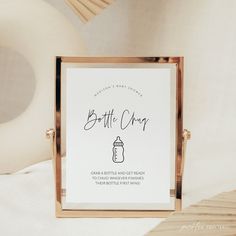 "Looking for fun baby shower games and signs? Look no further than this Baby Bottle Chug game sign! The modern minimalist design complements any gender neutral or baby boy and baby girl themes. This adorable printable is available as a self-editing downloadable template. All text is editable, you can use as is, or personalise to add your own touch. 🦄 Matching Items: https://etsy.me/40jxGLe ----------------------------------------------------------------------- * This is a DIGITAL TEMPLATE. No physical product is mailed to you* This is a self-editing template using the Corjl website. No need to download software, fonts, or wait for proofs. Once you have placed your order you will be emailed a link to edit your template within 10 minutes. Ensure your email address associated with your Etsy Baby Girl Themes, Fun Baby Shower Games, Downloadable Templates, Baby Shower Signs, Baby Bottles, Sign Templates, Printable Signs, Baby Shower Games, Modern Minimalist