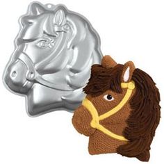 http://www.discountpartysupplies.com/girl-party-supplies/my-little-pony-party-supplies/pony-cake-pans.html Barn Birthday Party, Sheriff Callie Birthday, 3d Birthday Cake, Horse Themed Party, Horse Birthday Parties, Pony Cake, Horse Cake, Wilton Cake Decorating, My Little Pony Party