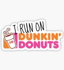 the dunkin'donuts logo is pink and orange with a coffee cup on top