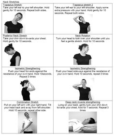 Trapezius Stretch, Punkty Spustowe, Neck And Shoulder Exercises, Physical Therapy Exercises