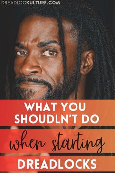 Starter locs dos and don'ts Starter Locs Men, How To Grow Dreadlocks, Starter Dreadlocks, Loc Sizes, Starting Dreads, Starting Locs