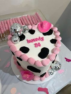 Cowgirl Party Theme, Cowgirl Birthday Cakes, Disco Cowgirl Party, Cowgirl Cakes, Party Theme Ideas, 21st Bday Ideas