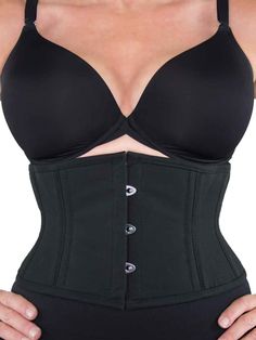 modern curve black cotton steel boned corset cs301 Waspie Corset, Orchard Corset, Stage Style, Corset Training, Waist Cincher Corset, Gothic Corset, Waist Training Corset, Short Torso, Underbust Corset