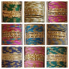 108 Bangles Multi Color Bangles 9 Pieces Each Color Of 9 Color Bangles For Girls And Women Free Shipping Costume Wedding, Star Bangle, Glass Bangles, How To Look Rich, The Bangles, Glitter Glass, Indian Bollywood, Metallic Blue, Bangle Set