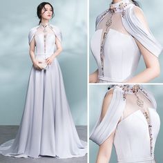 Baju Kahwin, Backless Formal Dresses, Fantasy Gowns, فستان سهرة, Fantasy Dress, Modern Dress, Fantasy Fashion, Ladies Dress Design, Fashion Mode