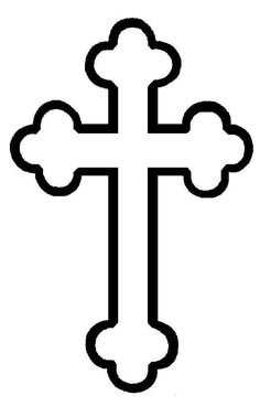 a black and white image of a cross