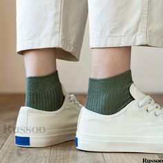 Russoo - Mens Classic Crew Socks: Set of 8 Pairs in Timeless Vintage Colors, Perfect for Spring and Summer Wardrobe Casual Green Cotton Socks, Casual Breathable Solid Color Socks, Casual Solid Ankle-high Socks, Mens Crew Socks, Color Care, Colorful Socks, Vintage Colors, Summer Wardrobe, Crew Socks