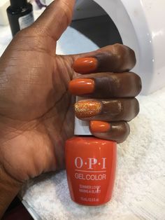 Dnd Burnt Orange Gel Polish, Fall Short Nail Colors, Dark Orange Nails Fall, Fall Toe Nail Colors Autumn, Dark Orange Nails, Burnt Orange Nails Fall, Fall Orange Nails, Orange Gel Nails, Fall Nails Orange