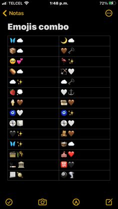 the emojis comboo app is shown on an iphone screen, with icons displayed