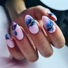 Nail Design Ideas Simple, Realistic Tattoo Ideas, Short Nail Design, Floral Nail Designs, Realistic Tattoo, Classy Acrylic Nails, Pretty Nail Art Designs, Nail Design Ideas, Nail Art Designs Videos