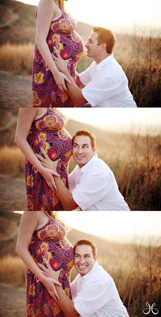 two pictures of a man and woman hugging each other